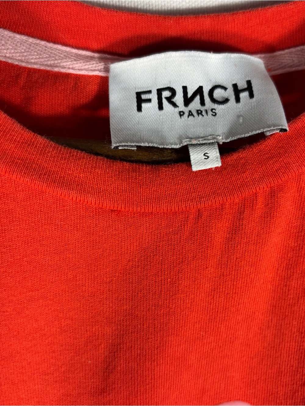 FRNCH Paris Women’s Small Red "Self Love" Graphic Short Sleeve Tee - Picture 2 of 5